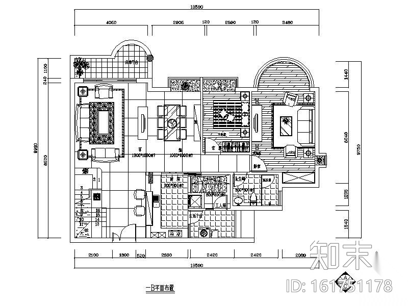 某欧式别墅装修图(含实景)cad施工图下载【ID:161751178】