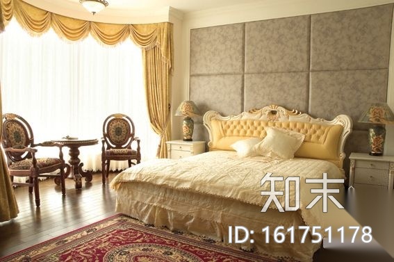 某欧式别墅装修图(含实景)cad施工图下载【ID:161751178】