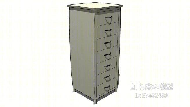 收纳柜SU模型下载【ID:219299829】