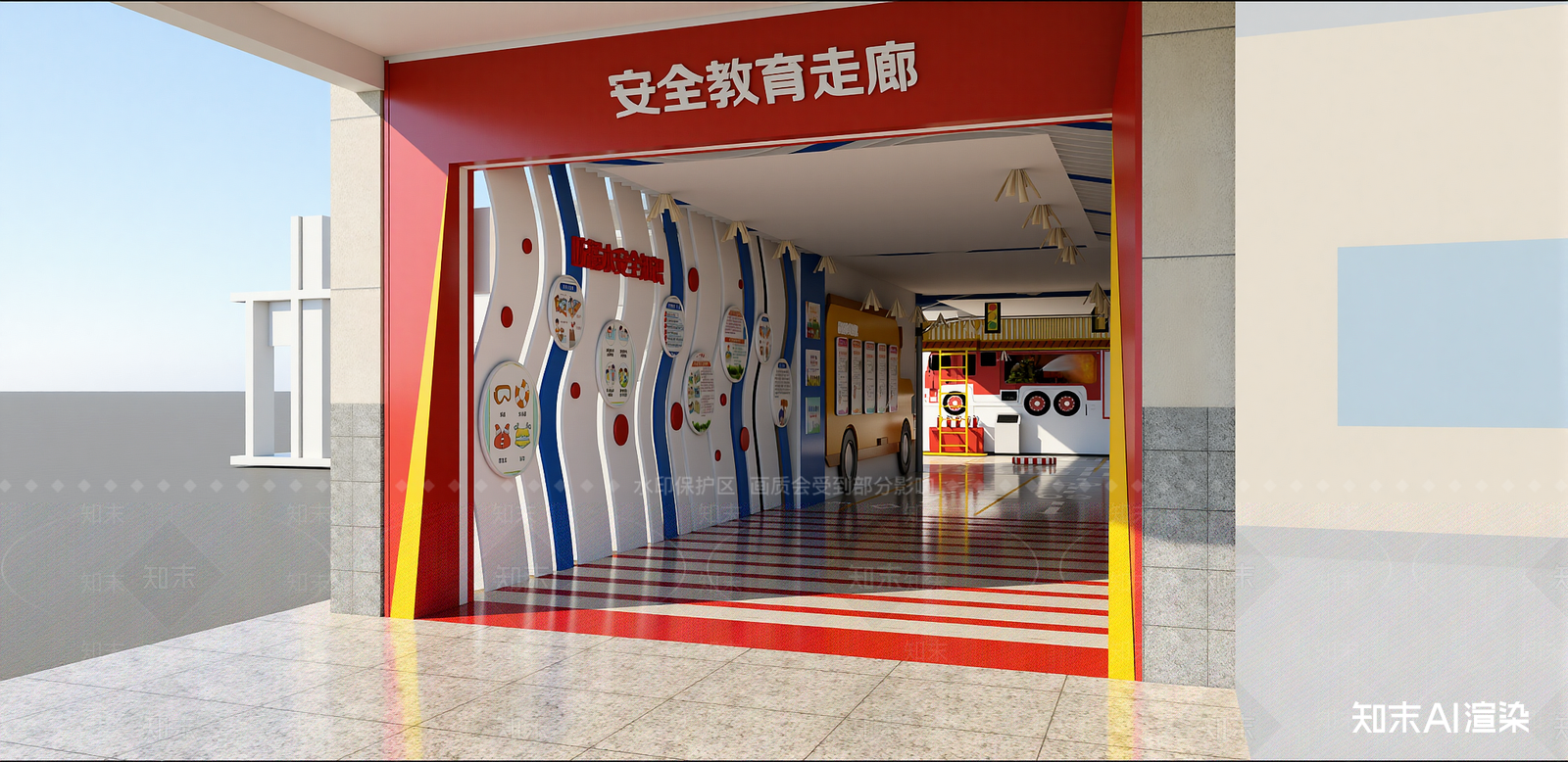 现代其他学校空间SU模型下载【ID:1215948579】