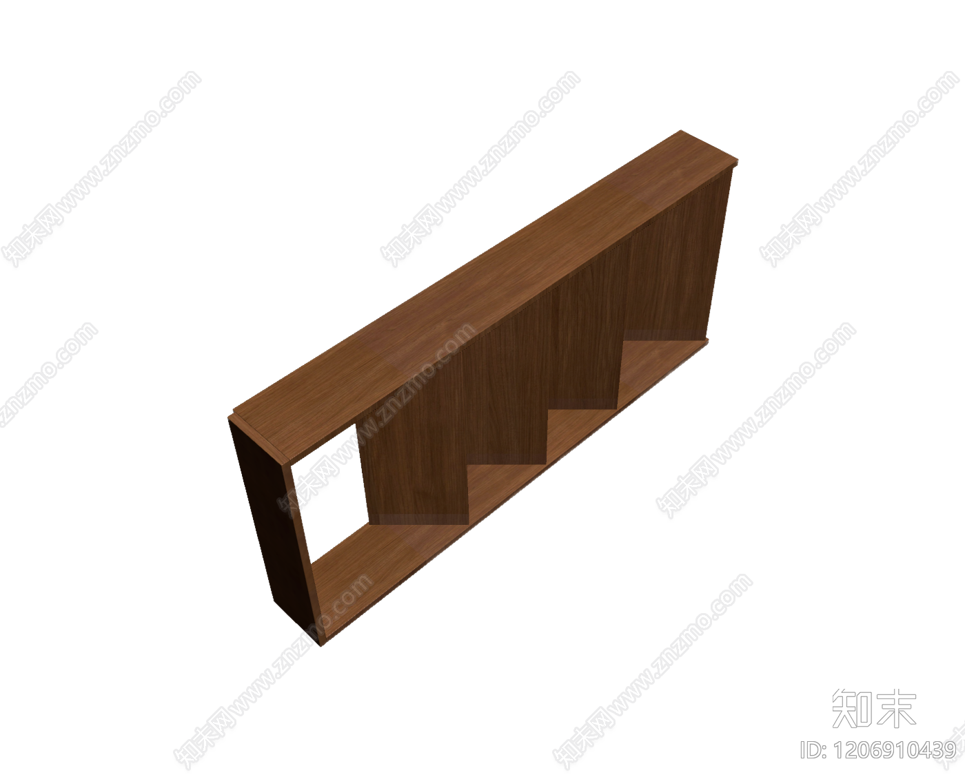 木质隔断柜体3D模型下载【ID:1206910439】