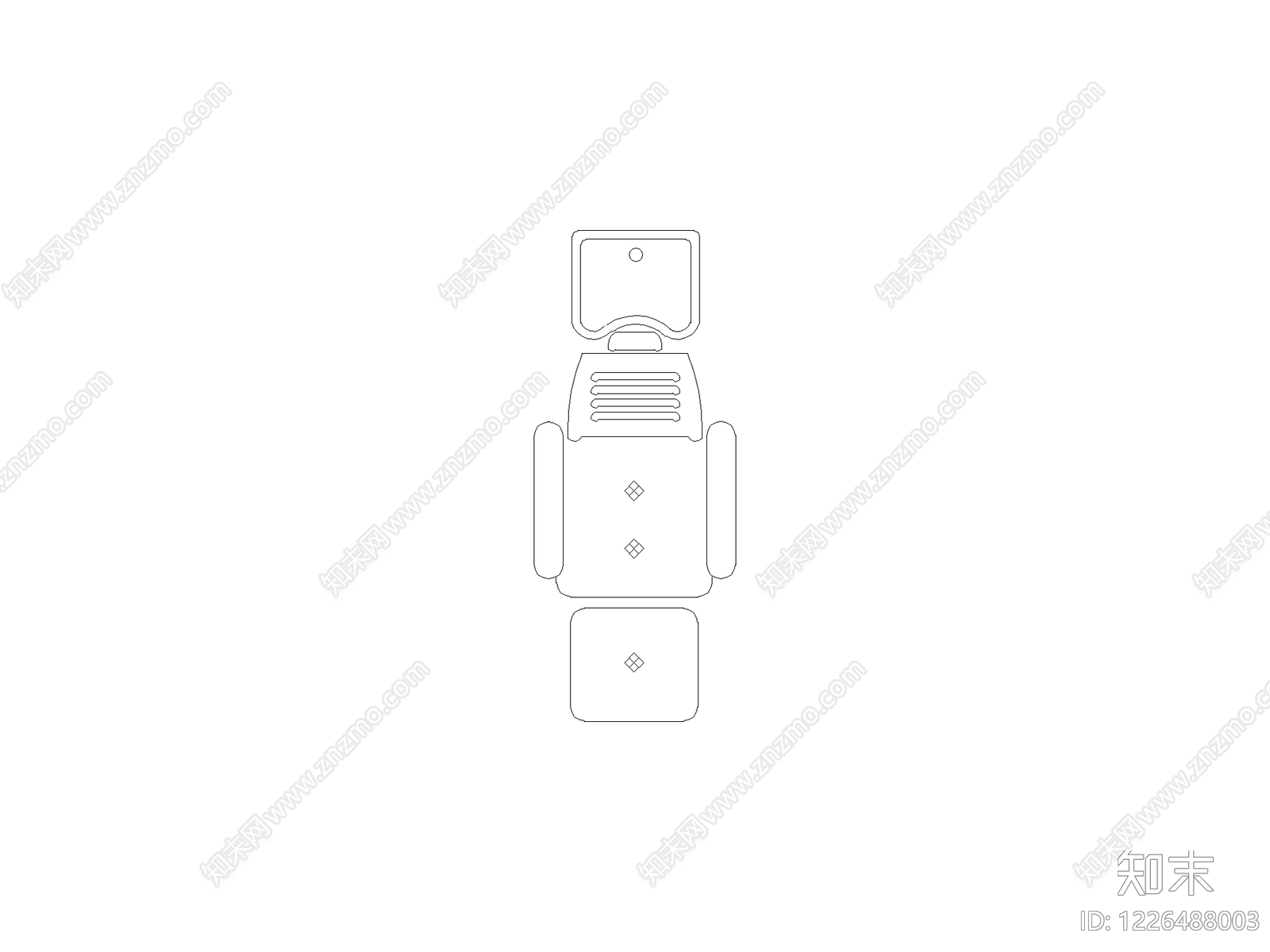 沙发cad施工图下载【ID:1226488003】