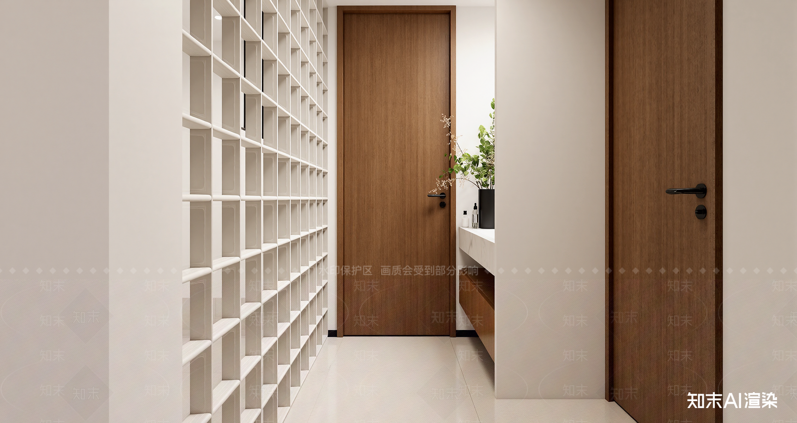 现代玄关3D模型下载【ID:1221440983】