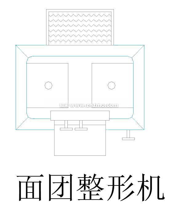 面团整形机cad施工图下载【ID:181638199】