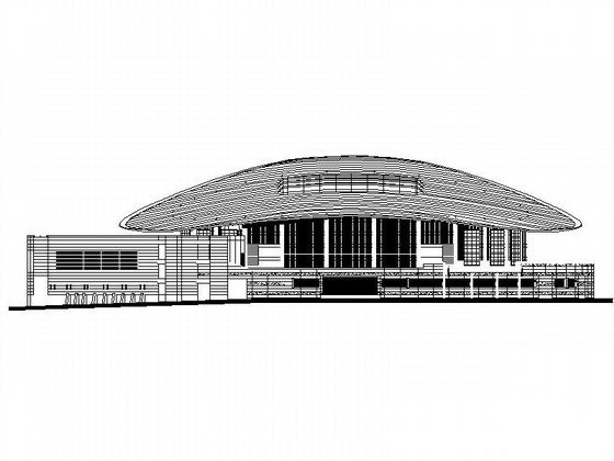 [徐州]某师范大学体育馆建筑施工图、效果图施工图下载【ID:165741123】