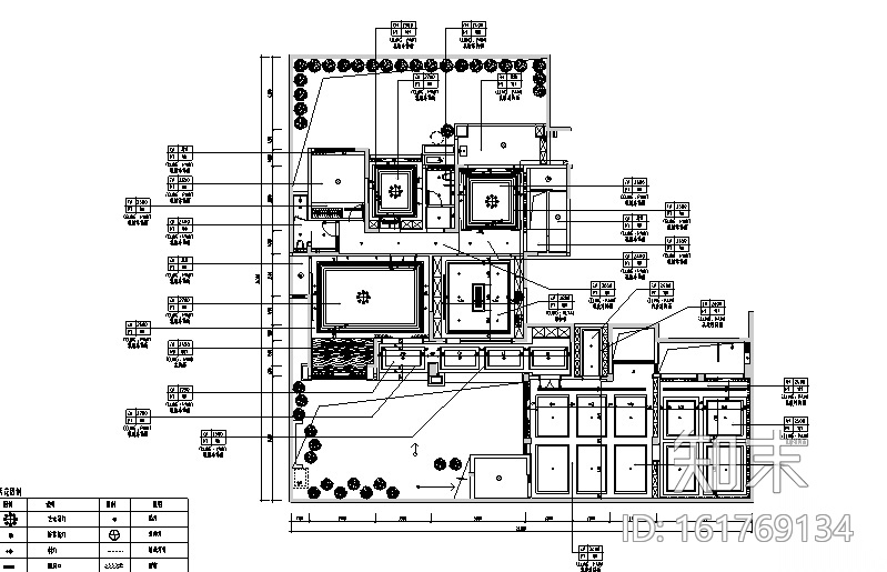 南康刘府三层别墅设计施工图（附效果图）cad施工图下载【ID:161769134】