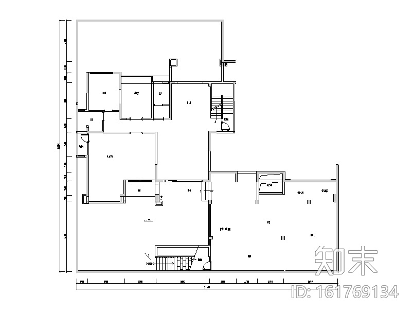 南康刘府三层别墅设计施工图（附效果图）cad施工图下载【ID:161769134】