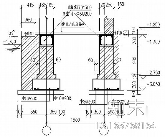 砌体四合院结构施工图cad施工图下载【ID:165768164】