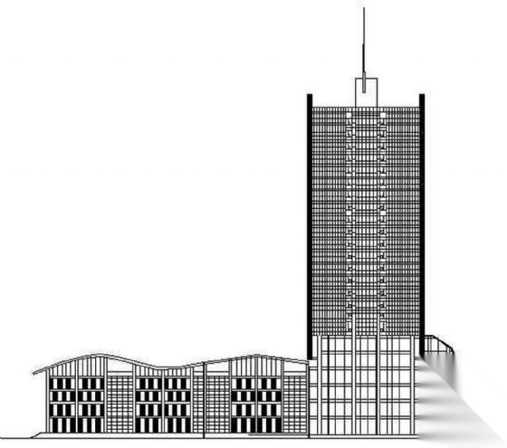 某二十四层四星级酒店建筑施工图cad施工图下载【ID:151519185】