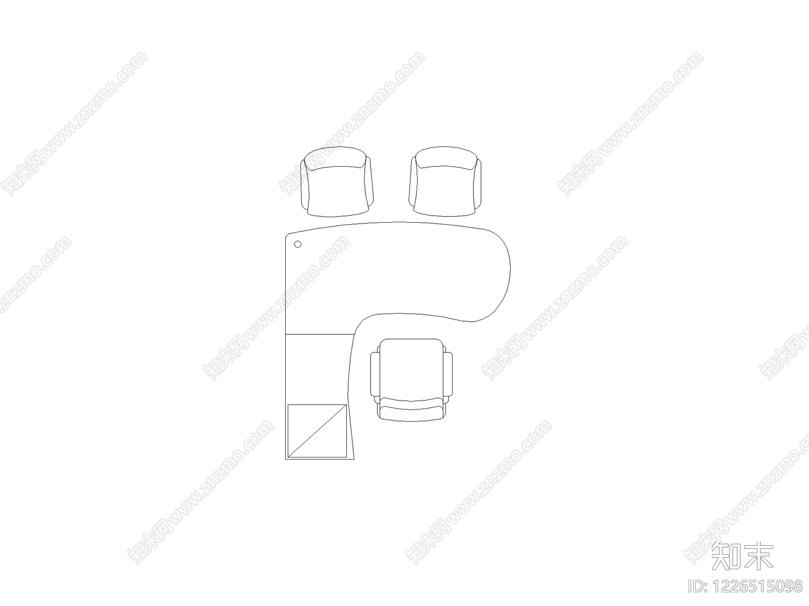 沙发CAD图纸