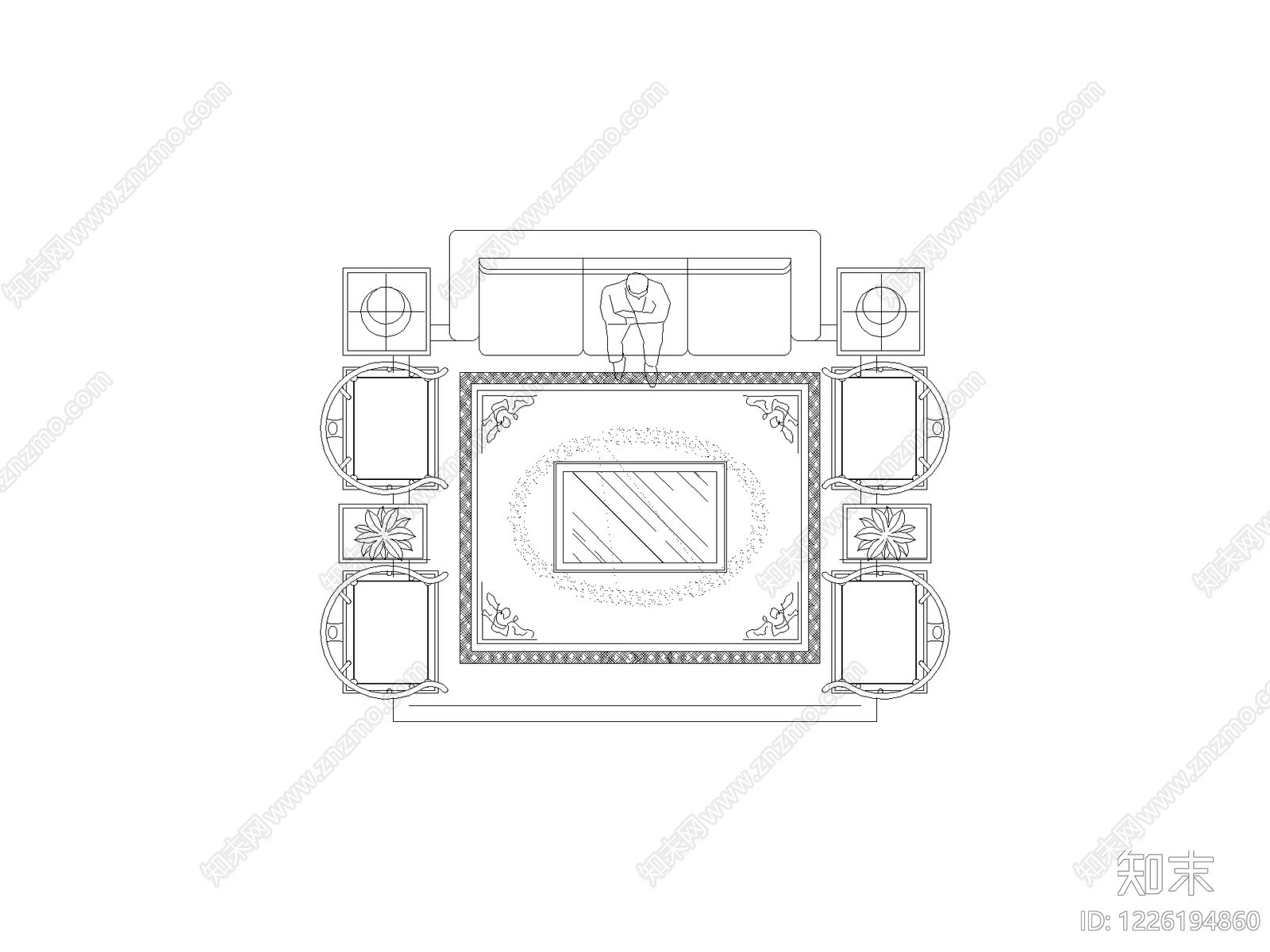 中式家装图库CAD图纸