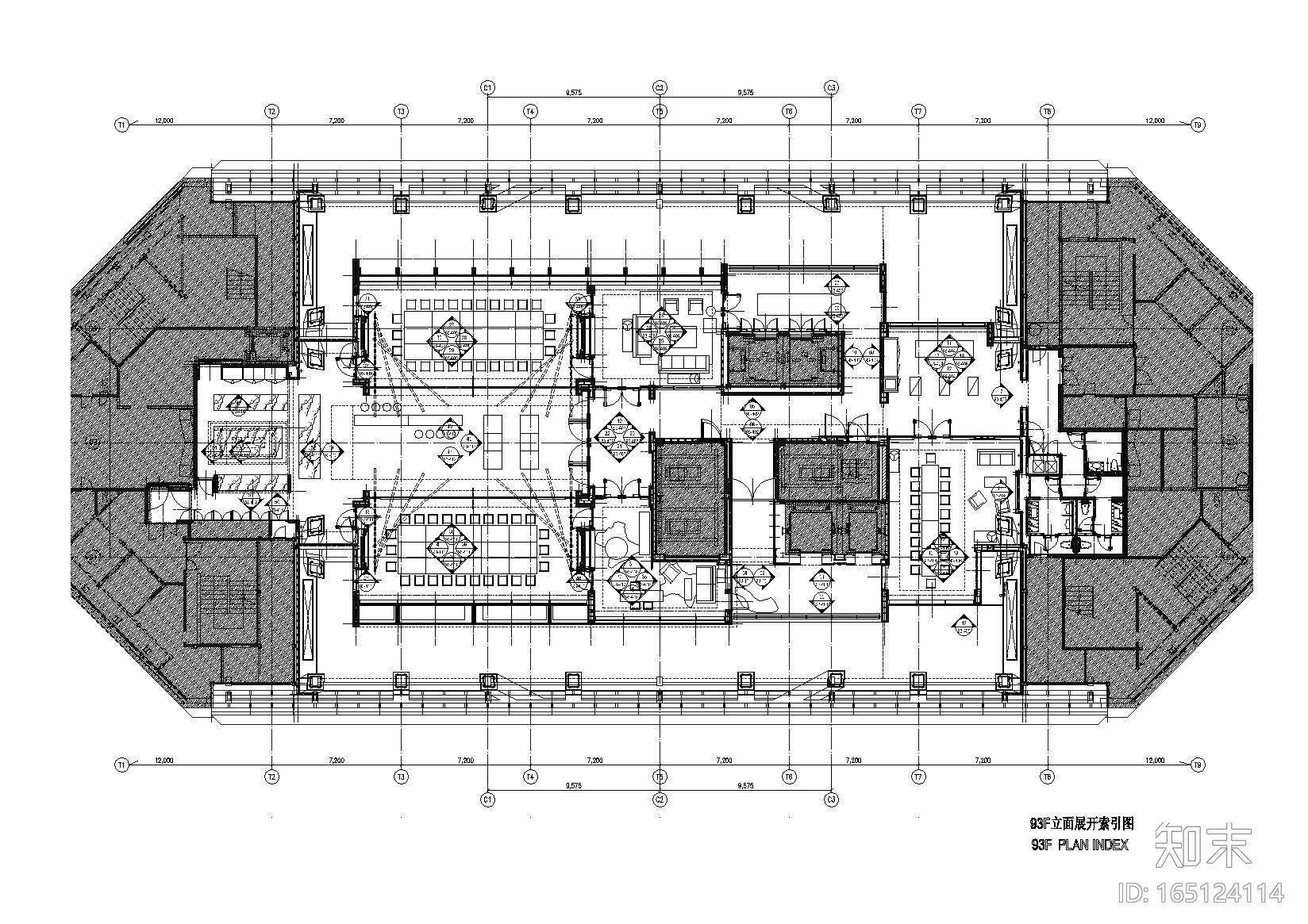 [上海]上海环球金融中心93层工程项目施工图cad施工图下载【ID:165124114】