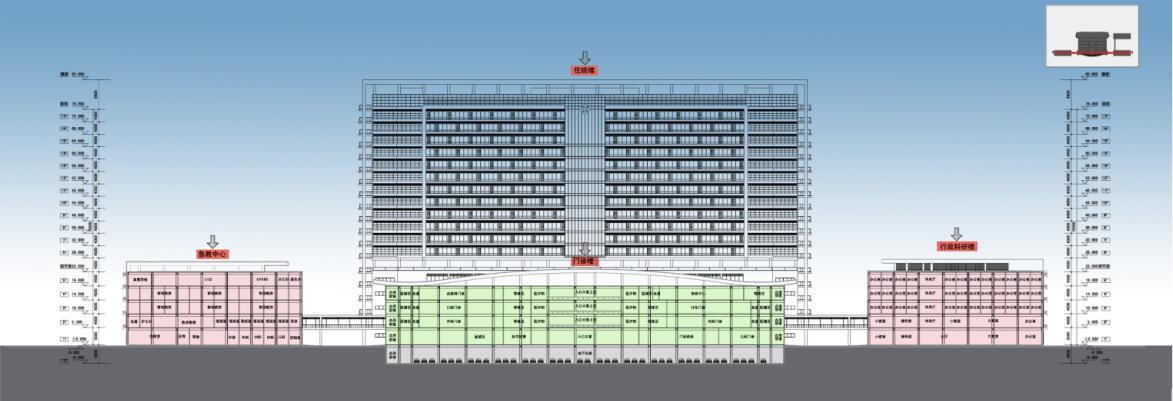 [广东]现代简洁造型综合性人民医院建筑设计方案文本施工图下载【ID:151584198】