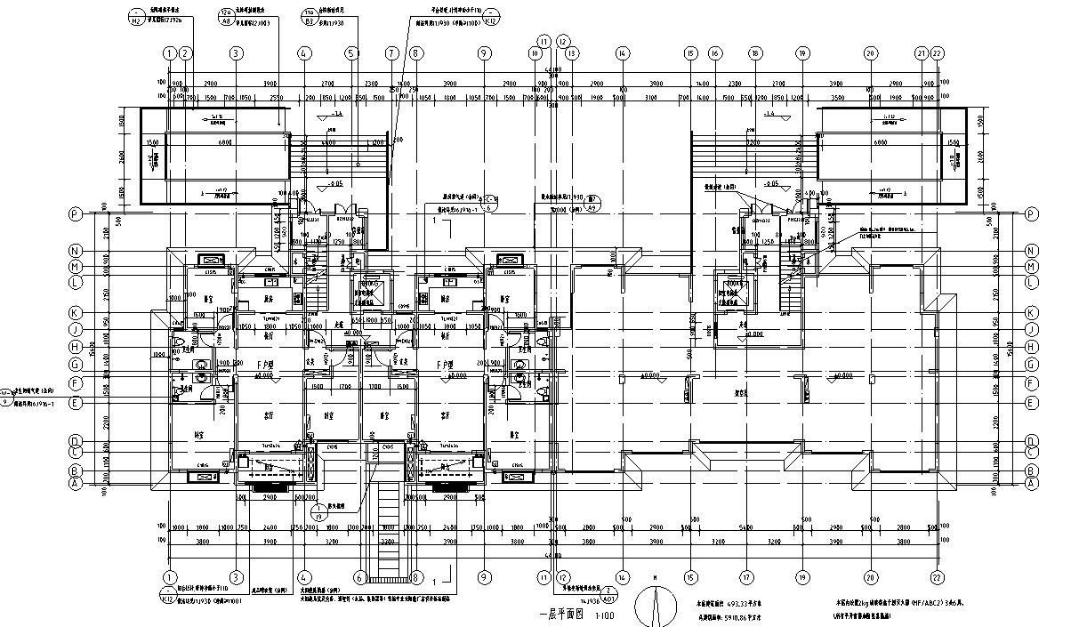 现代风安置房住宅建筑施工图（2019|11栋）施工图下载【ID:165623188】