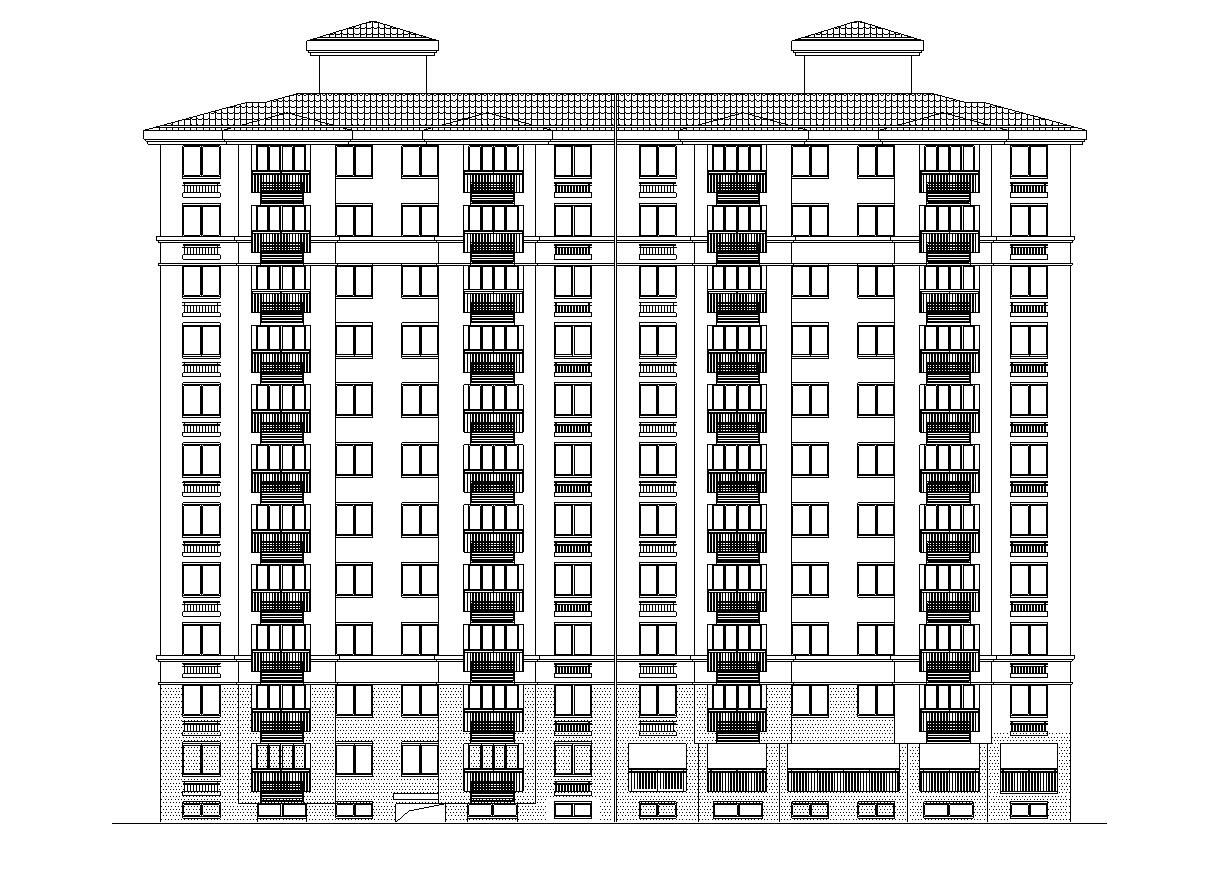 现代风安置房住宅建筑施工图（2019|11栋）施工图下载【ID:165623188】