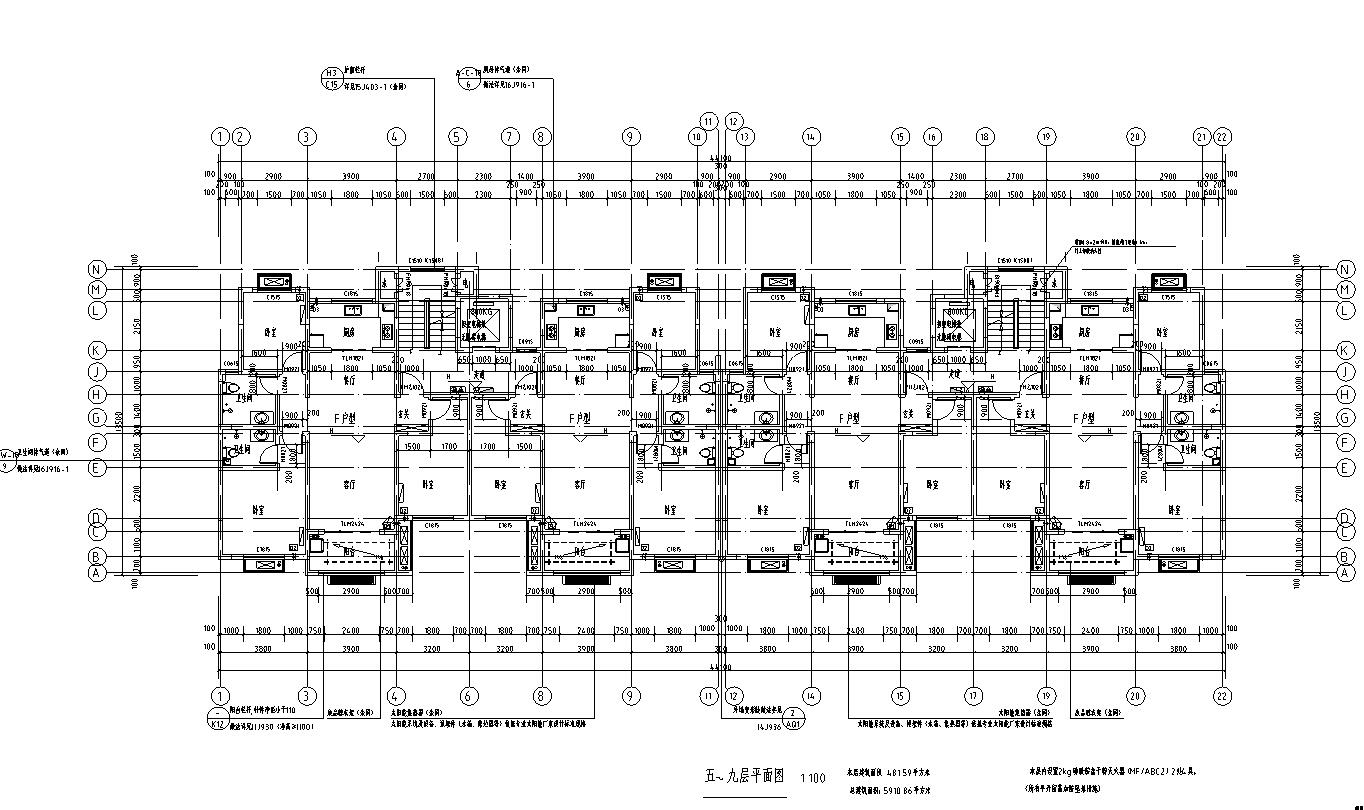 现代风安置房住宅建筑施工图（2019|11栋）施工图下载【ID:165623188】