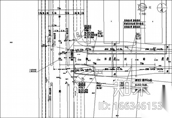 [郑州]某次干路市政污水雨水图纸cad施工图下载【ID:166346153】