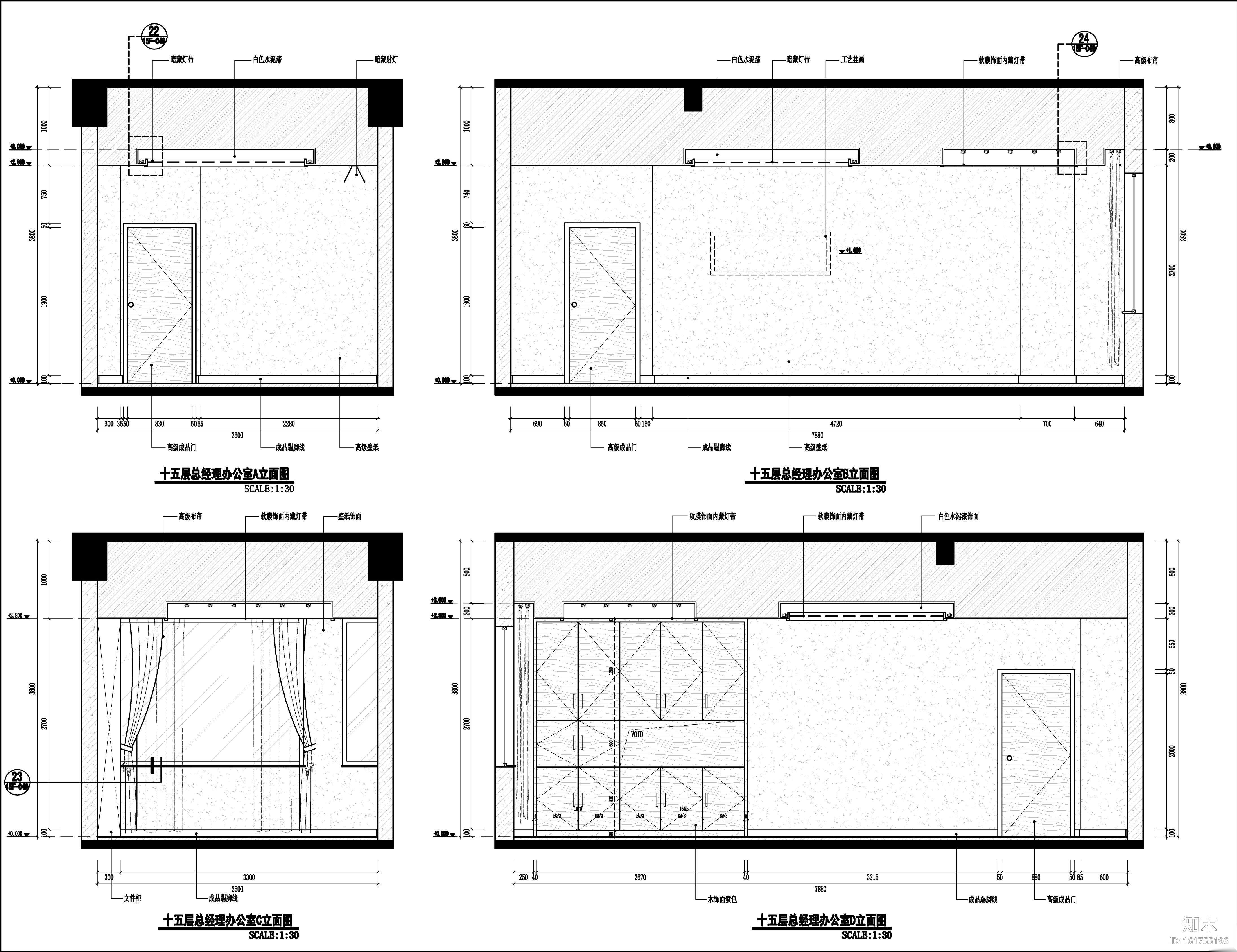 [福建]品川-福州新濠酒店全套设计资料丨公区+客房CAD施...cad施工图下载【ID:161755196】