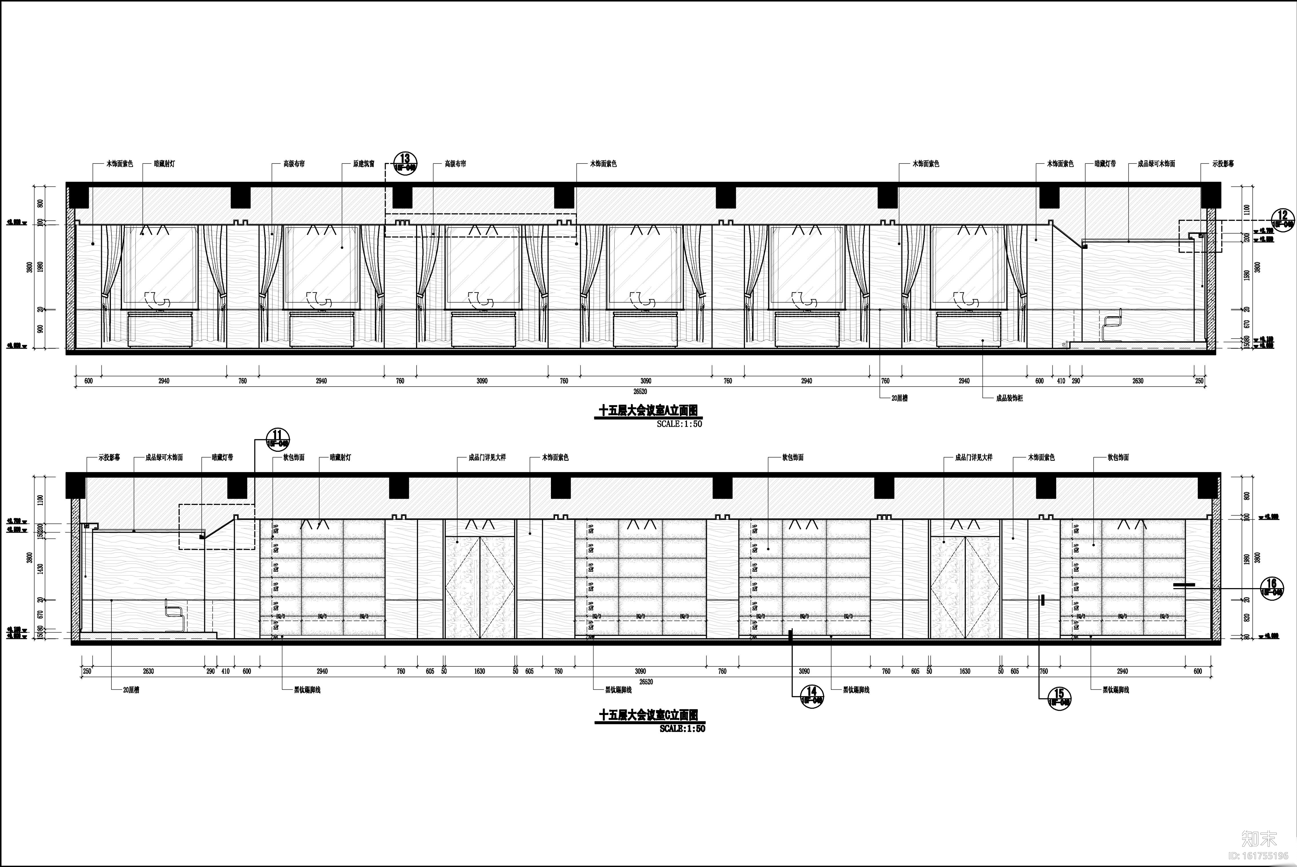 [福建]品川-福州新濠酒店全套设计资料丨公区+客房CAD施...cad施工图下载【ID:161755196】