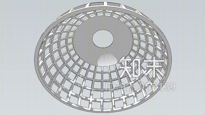 玻璃窗穹顶SU模型下载【ID:921055139】