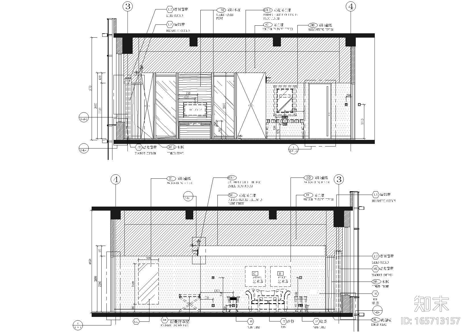 [天津]万丽泰达五星酒店装饰工程设计施工图cad施工图下载【ID:165713157】