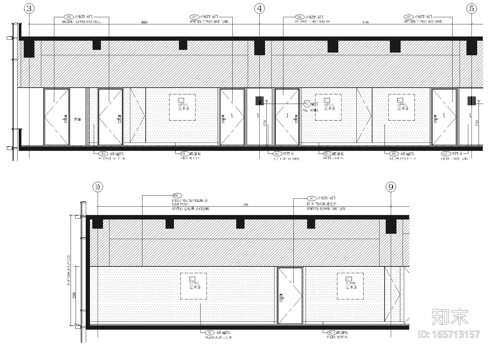 [天津]万丽泰达五星酒店装饰工程设计施工图cad施工图下载【ID:165713157】