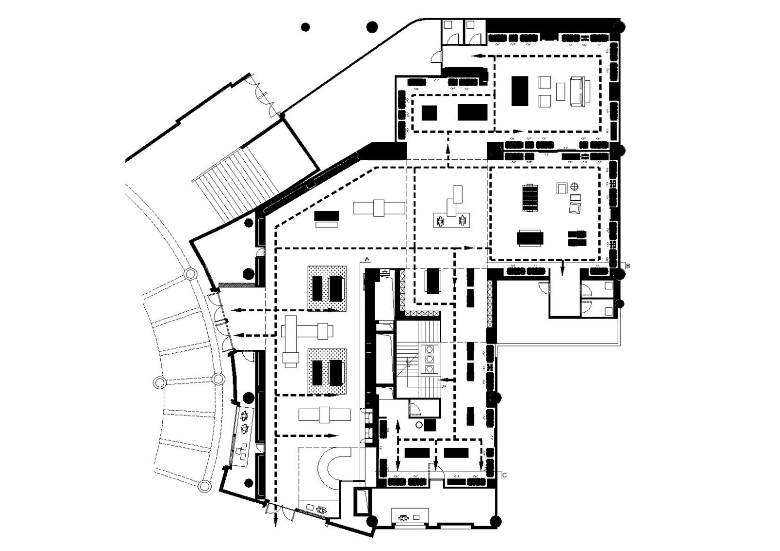 双层大型服装店施工图_附意向图及PSD彩平cad施工图下载【ID:160416129】