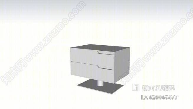 莫德洛夫公园床头柜SU模型下载【ID:426049477】