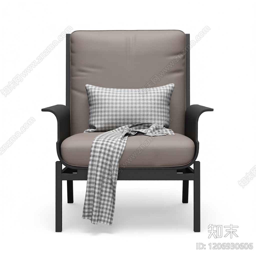 现代单人沙发3D模型下载【ID:1206930606】