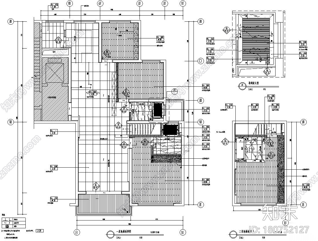 温州滨江149样板间室内装修施工图+水电图施工图下载【ID:180752127】