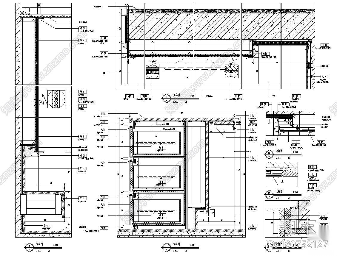 温州滨江149样板间室内装修施工图+水电图施工图下载【ID:180752127】