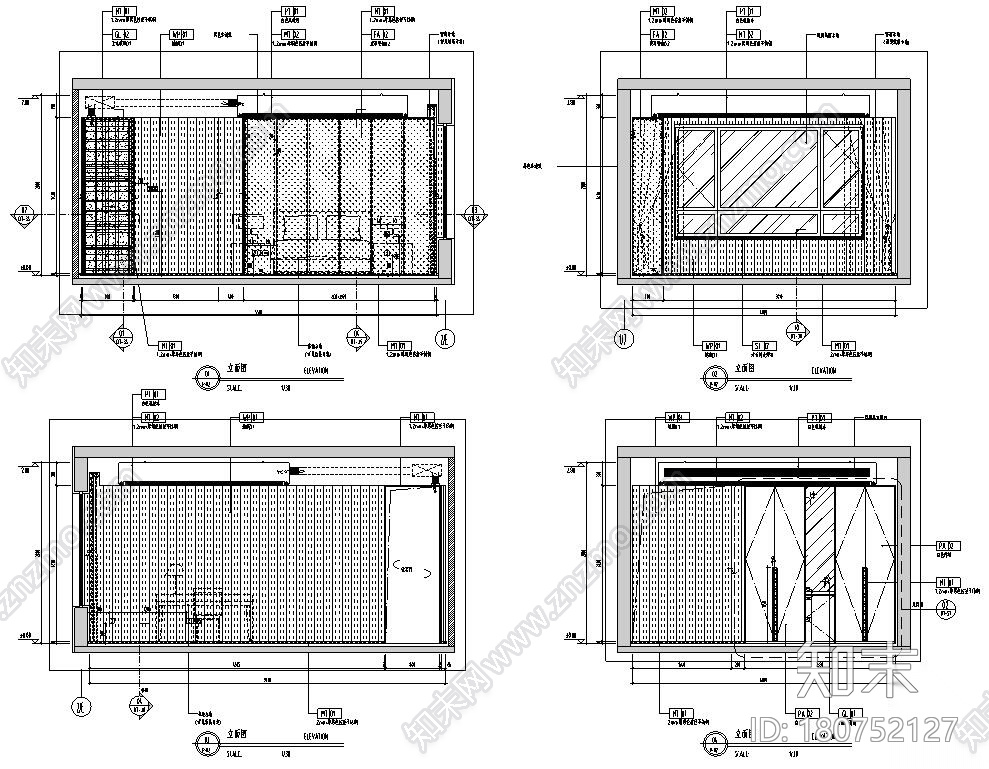 温州滨江149样板间室内装修施工图+水电图施工图下载【ID:180752127】