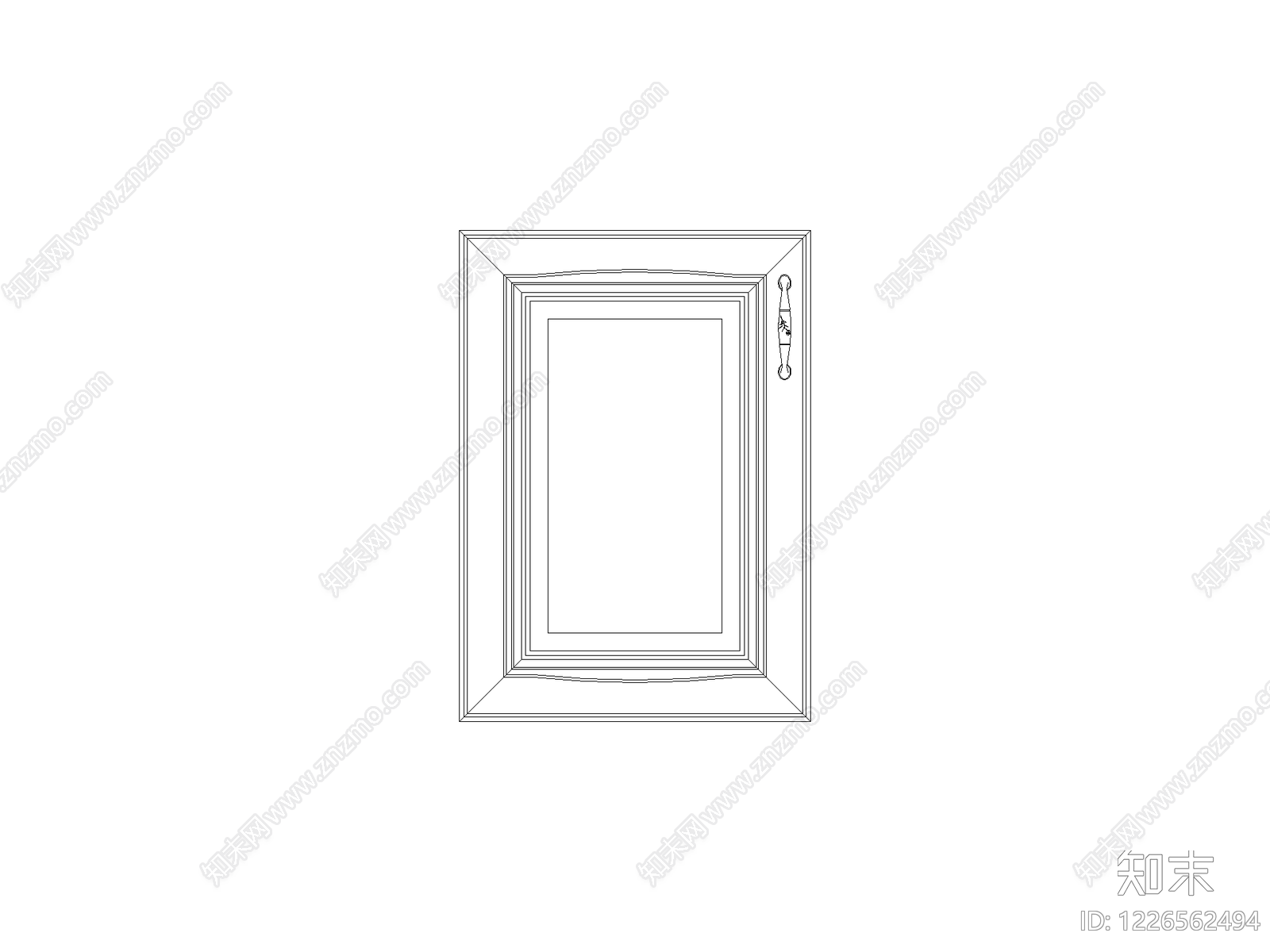 外窗系统cad施工图下载【ID:1226562494】