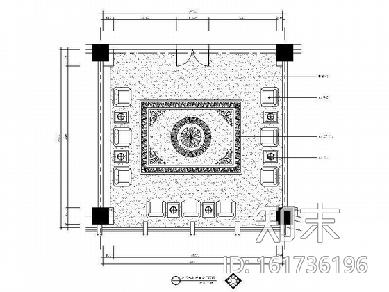 镇长接待室装修图施工图下载【ID:161736196】