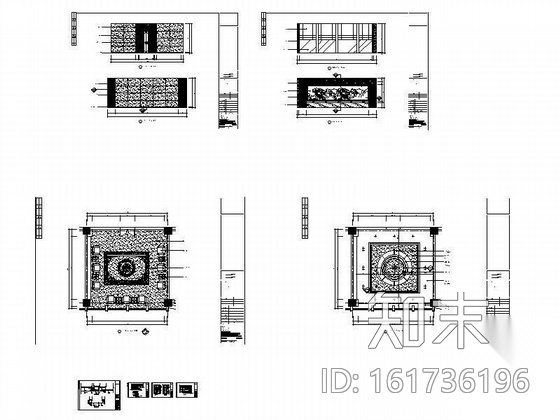 镇长接待室装修图cad施工图下载【ID:161736196】