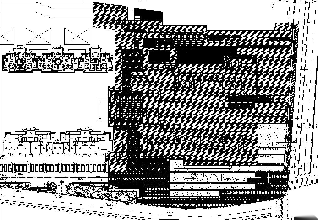 [上海]青浦徐泾万科天空之城居住区红线外景观施工图设...施工图下载【ID:161069119】