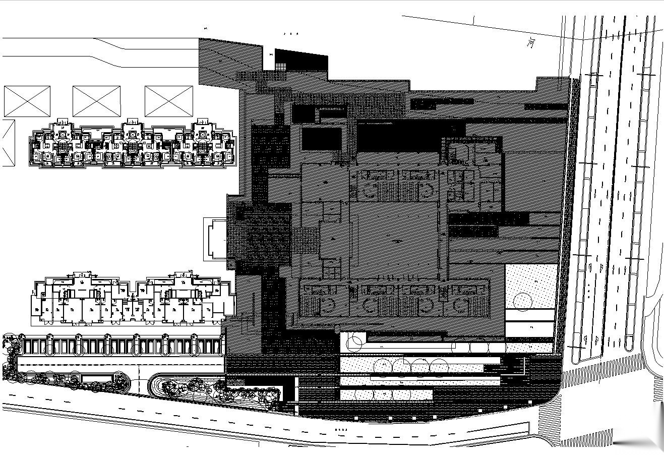 [上海]青浦徐泾万科天空之城居住区红线外景观施工图设...施工图下载【ID:161069119】