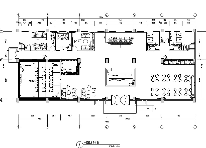 新新水岸帝景国际星城售楼处空间设计施工图cad施工图下载【ID:161716166】