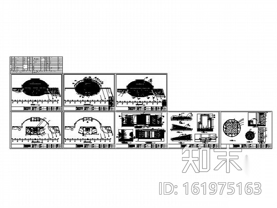 酒店室内大堂入口内装修图cad施工图下载【ID:161975163】