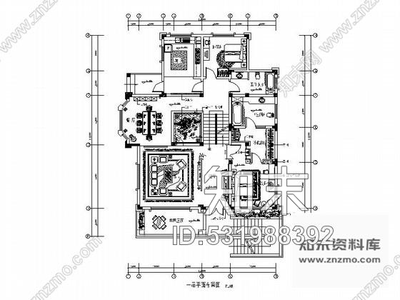 施工图双层别墅室内装饰装修图cad施工图下载【ID:531988392】