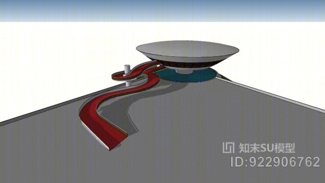 Mac的尼泰罗伊当代艺术博物馆SU模型下载【ID:922906762】