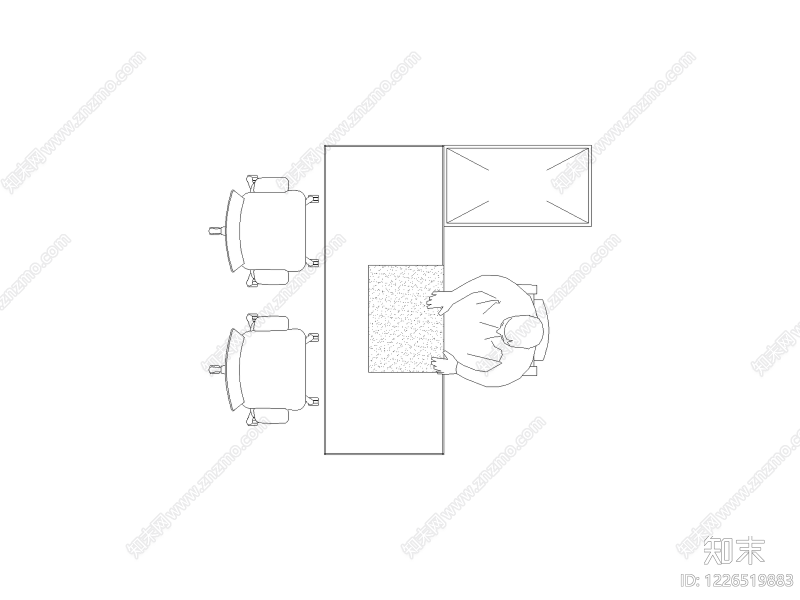 桌子cad施工图下载【ID:1226519883】