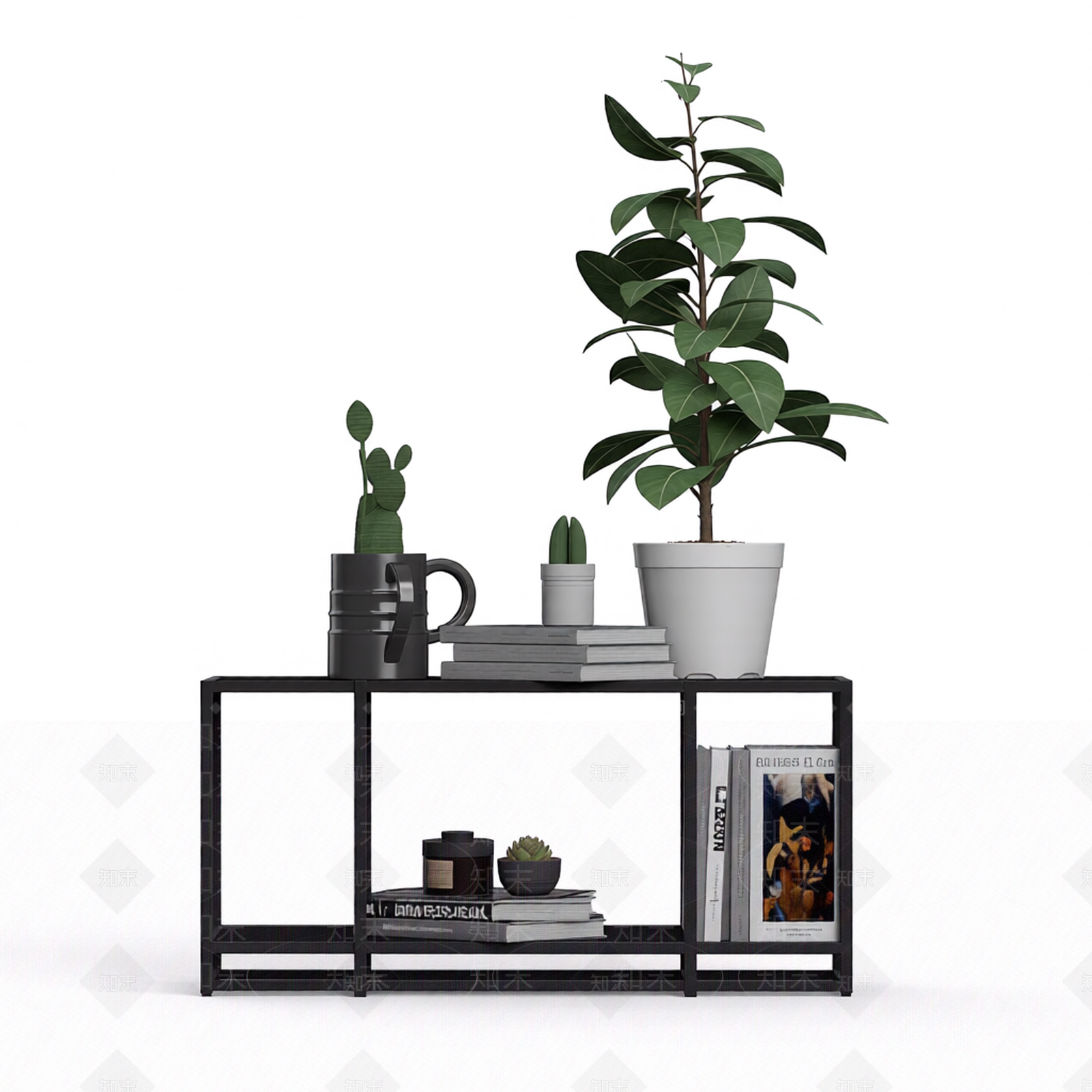现代简约植物架3D模型下载【ID:1206189118】
