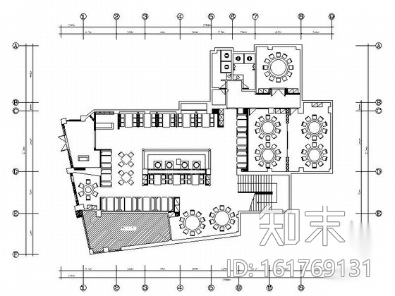 [原创]中式餐厅室内设计装修施工图cad施工图下载【ID:161769131】