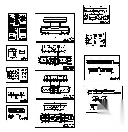 某三层教学楼建筑施工图cad施工图下载【ID:151576144】