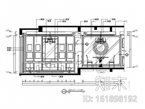 现代古典双层别墅室内装修图（含效果）施工图下载【ID:161898192】