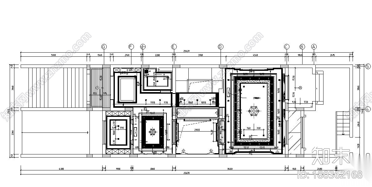 欧式风格三层联排别墅住宅装修施工图设计施工图下载【ID:180362168】