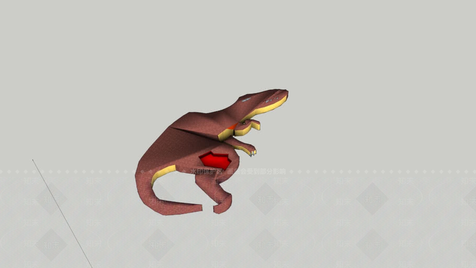 死恐龙SU模型下载【ID:1162601867】