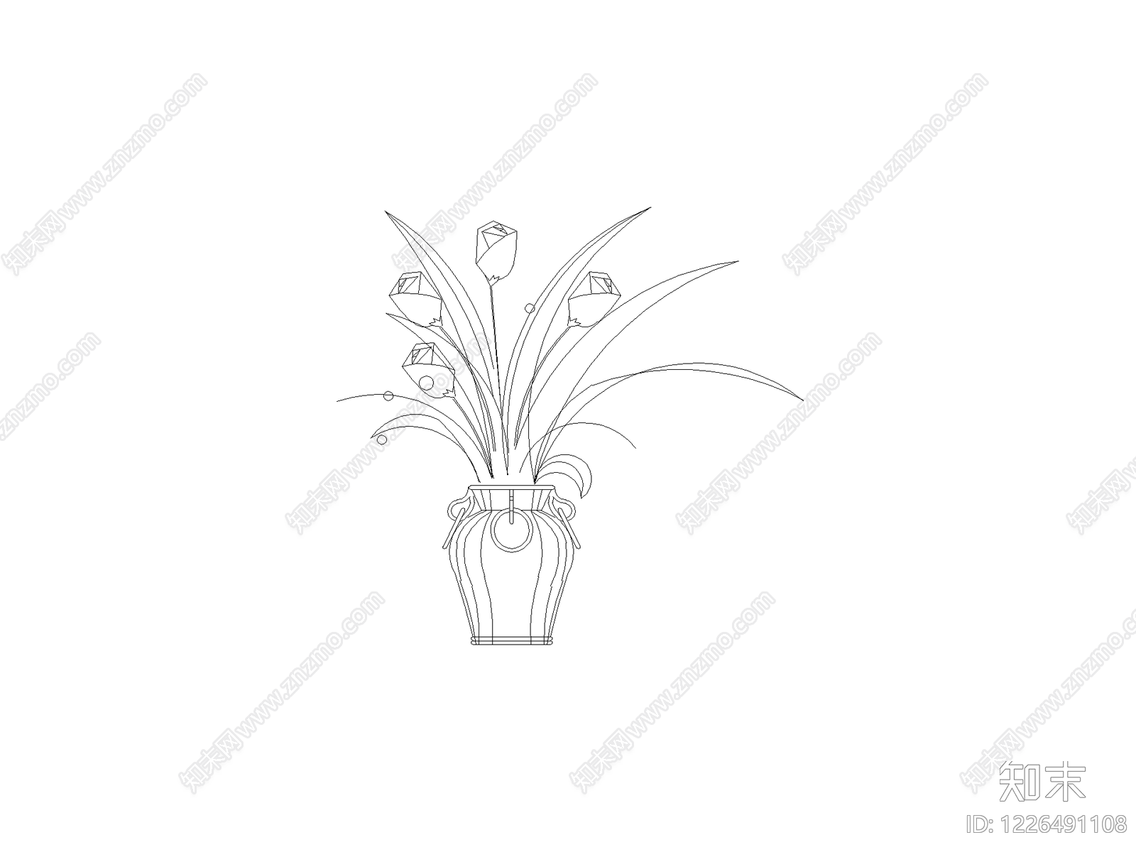 摆件cad施工图下载【ID:1226491108】