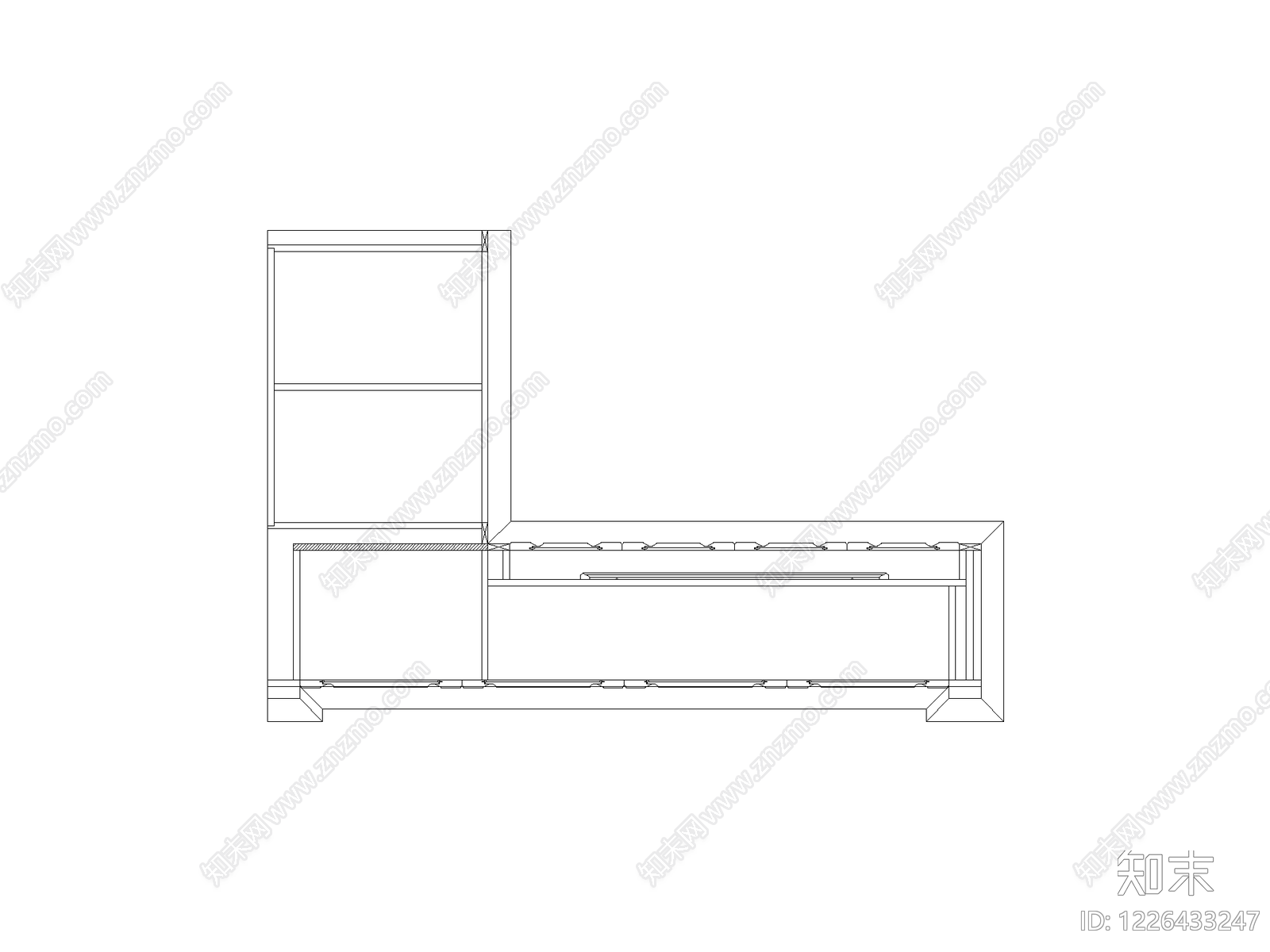 柜子cad施工图下载【ID:1226433247】